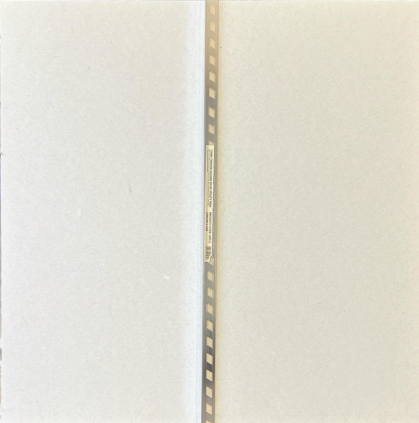 12MM x 2.44M Chrome Square Edge Trim