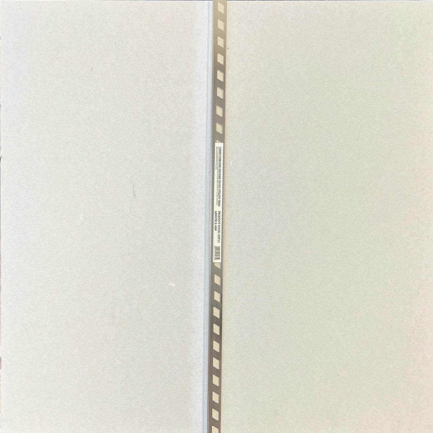 10MM x 2.44M Chrome Square Edge Trim