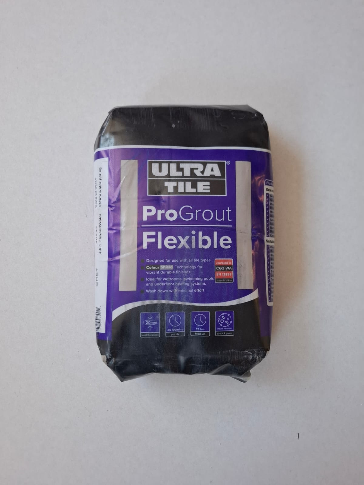 Ultra Tile Pro Grout Flexible Grey