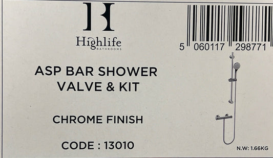 ASP BAR SHOWER VALVE KIT CODE 13010